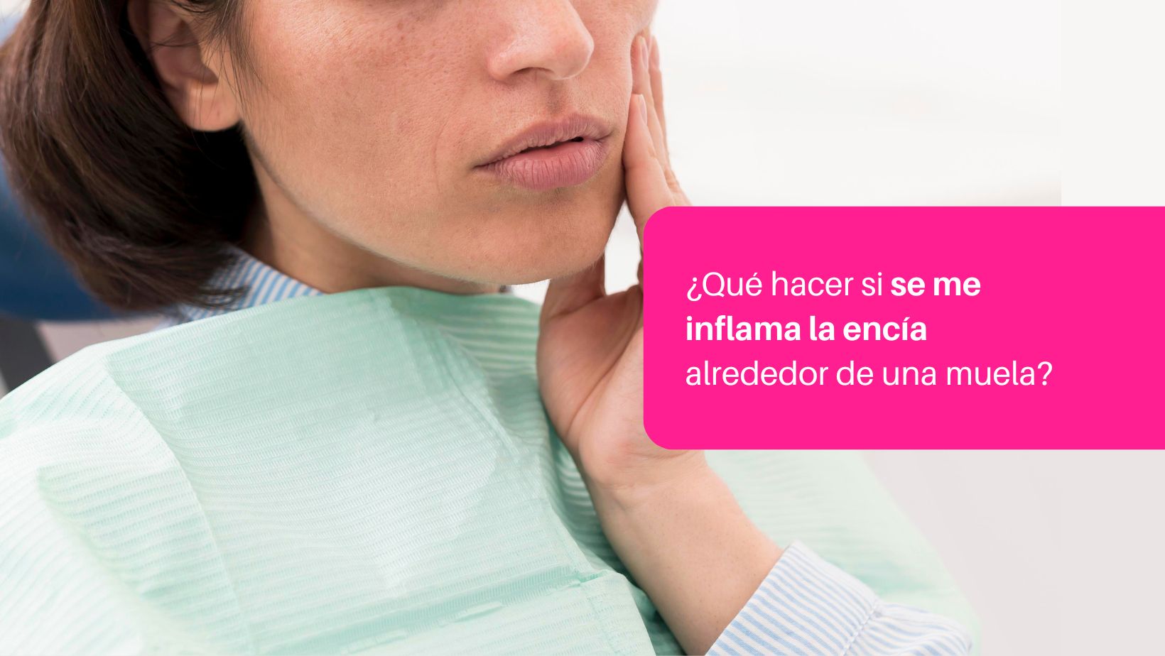 inflamación de encía alrededor de una muela